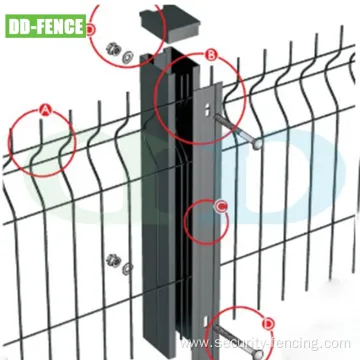 3D Welded Mesh Fence for Various Public Places